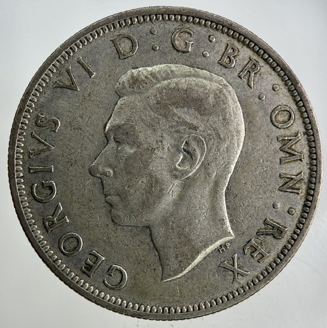 1945 George VI Half - Crown Silver Coin | Fine Collectable Grade