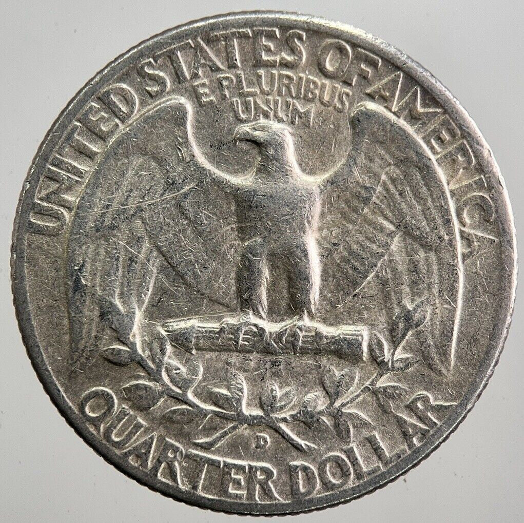 1954 - D US USA Quarter Dollar Silver Coin | Collectable Grade | a7955