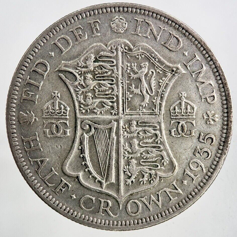 1935 George V Half - Crown Silver Coin | Fine Collectable Grade
