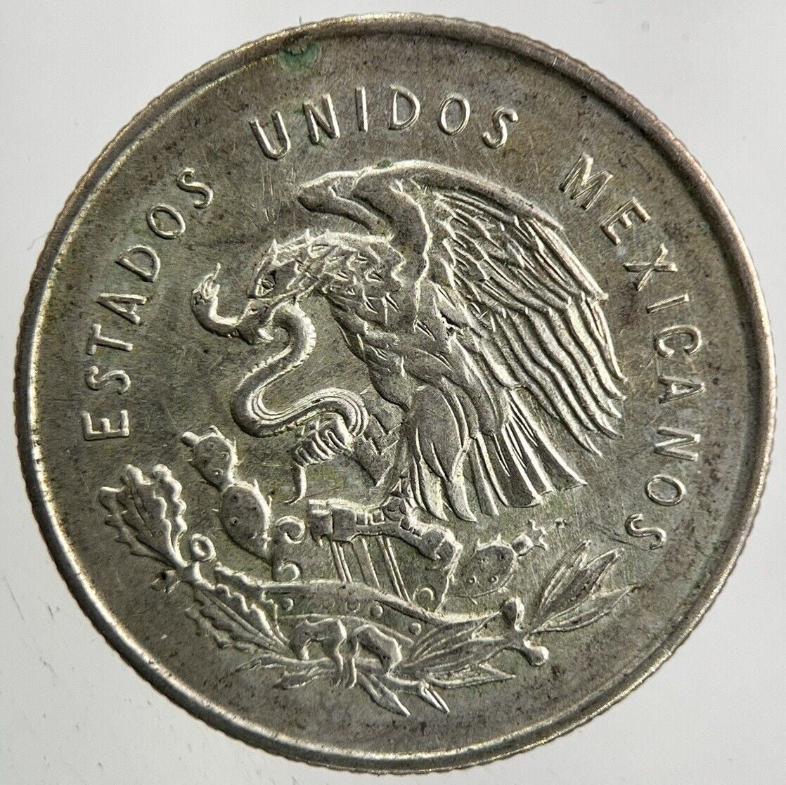 1953 Mexico 25 Centavos Silver Coin | Very High Grade