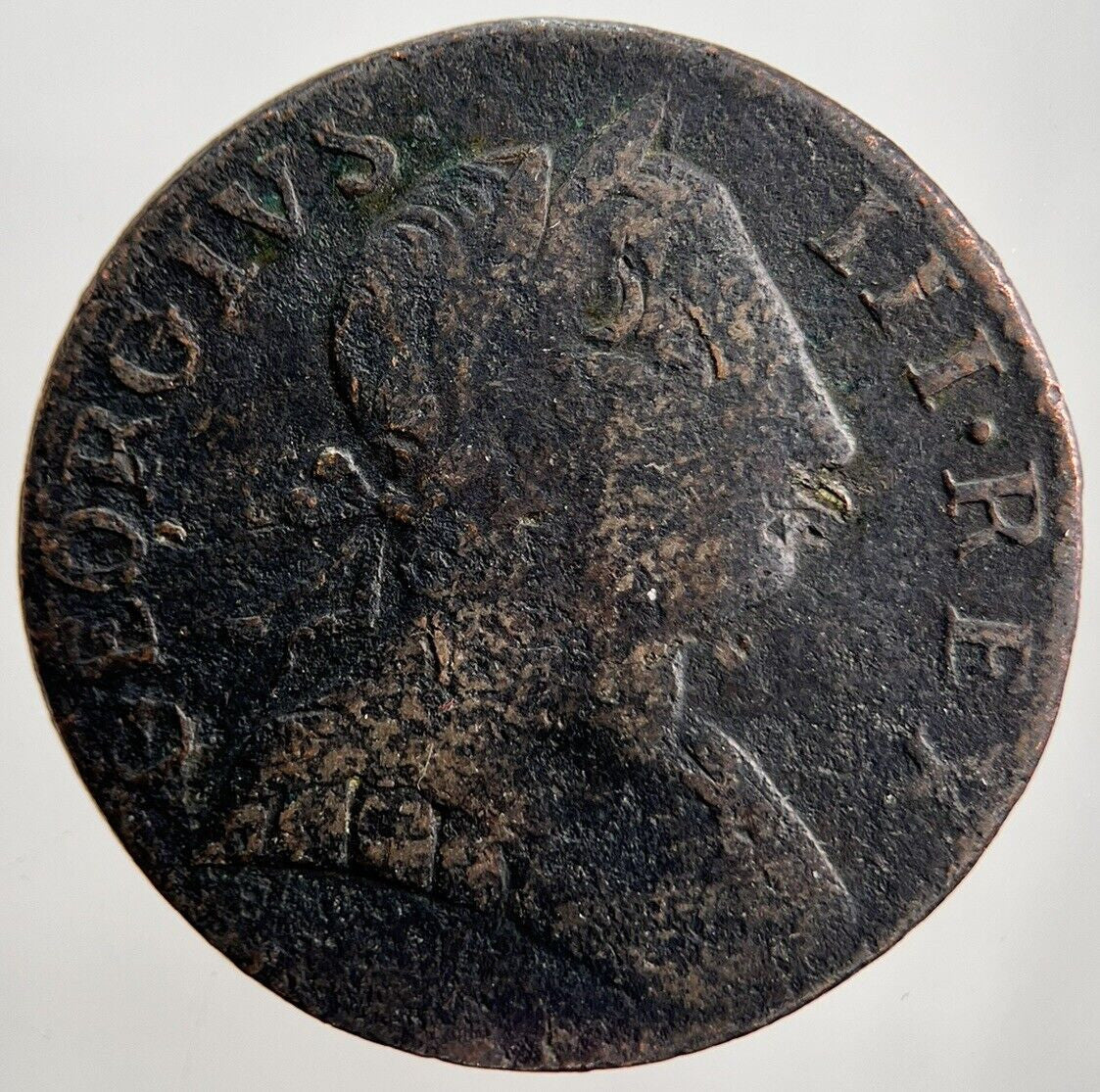 1772 George III 3rd Half - Penny Coin | Collectable Grade | a2261