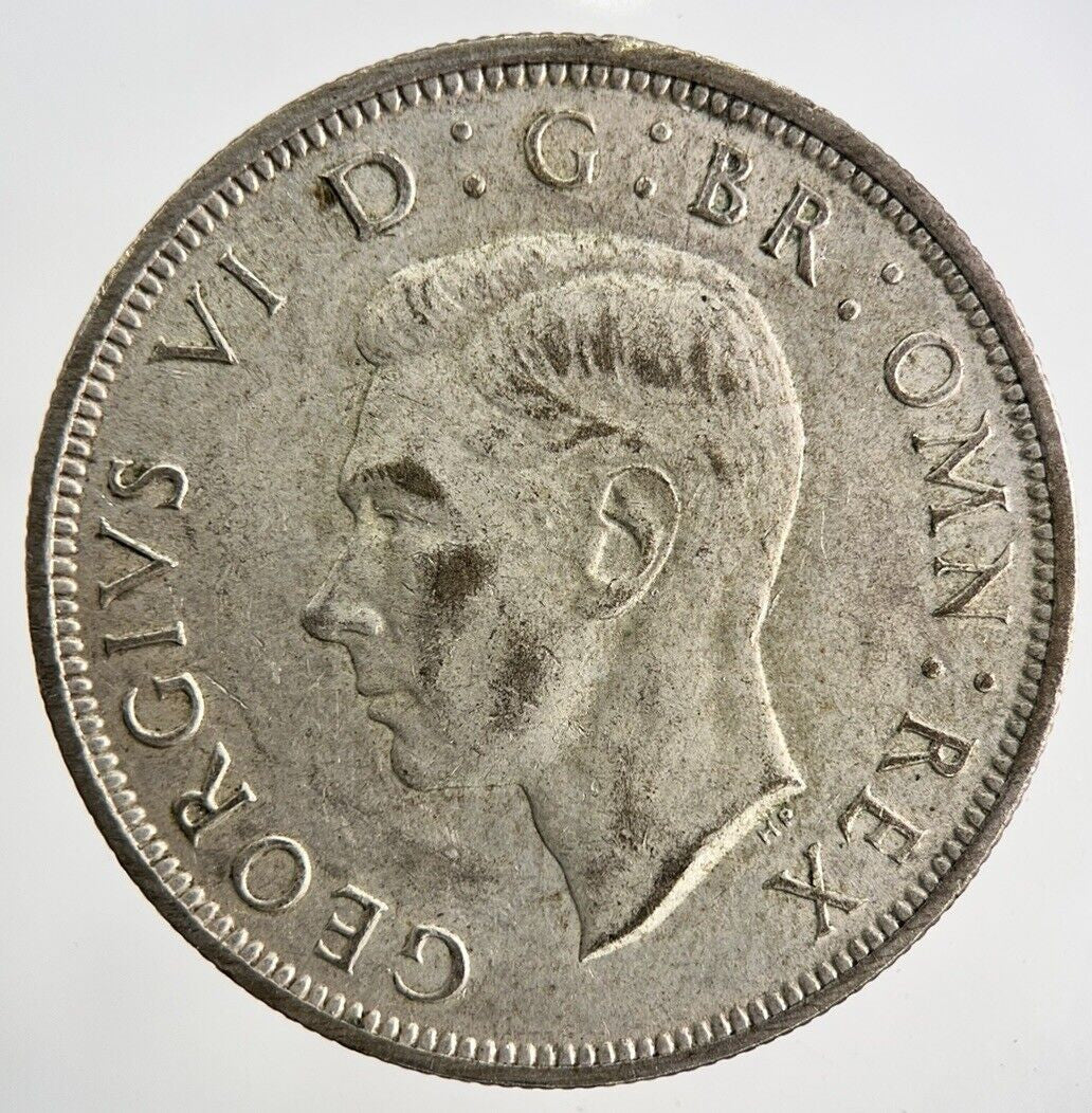 1945 George VI Half - Crown Silver Coin | Very High Grade