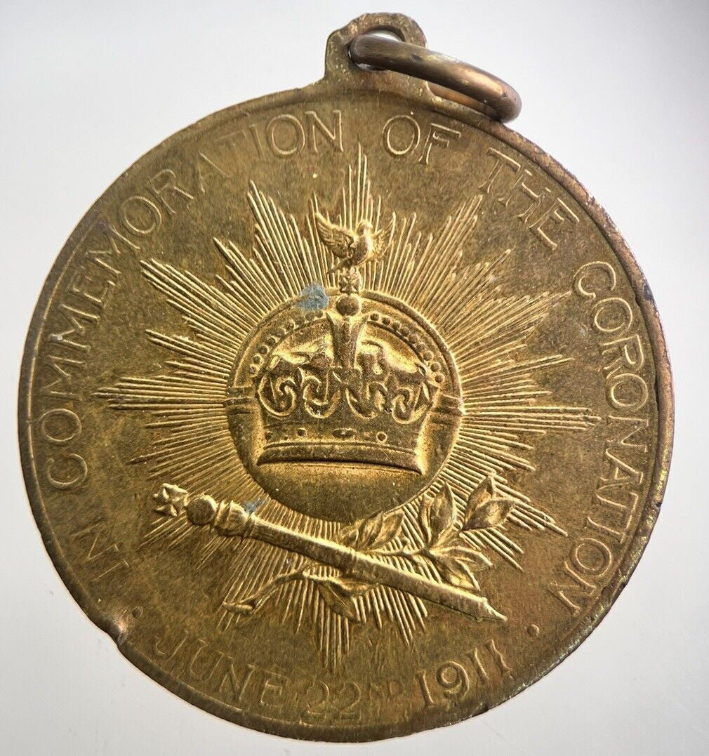 1911 George V Mary Coronation Medal | Collectable Grade | a7665