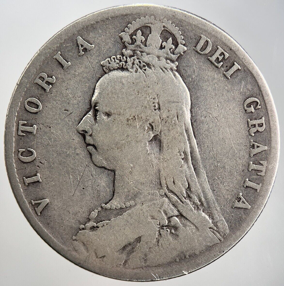 1889 Victoria Half - Crown Silver Coin | Collectable Grade