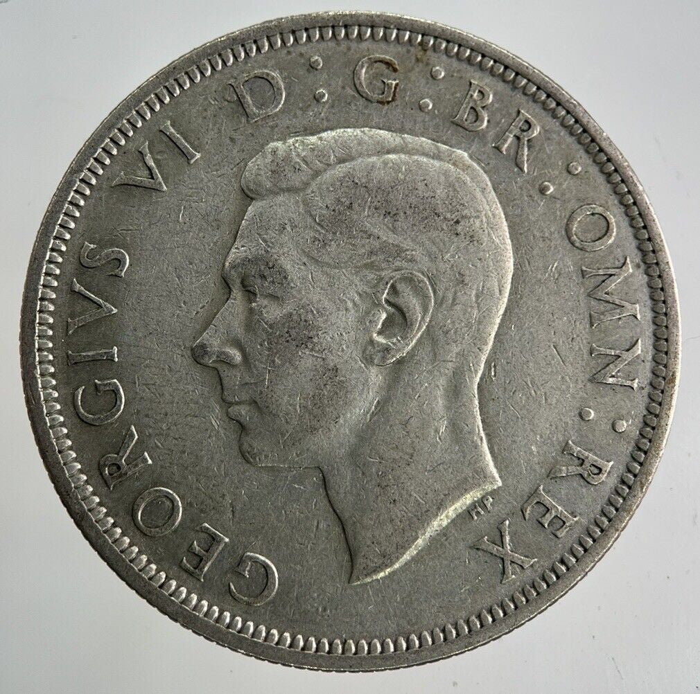 1945 George VI Half - Crown Silver Coin | Fine Collectable Grade