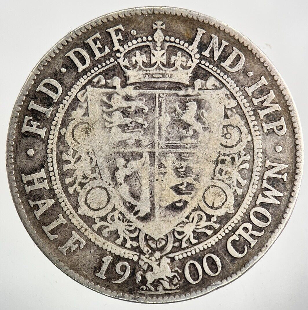 1900 Victoria Half - Crown Silver Coin | Collectable Grade