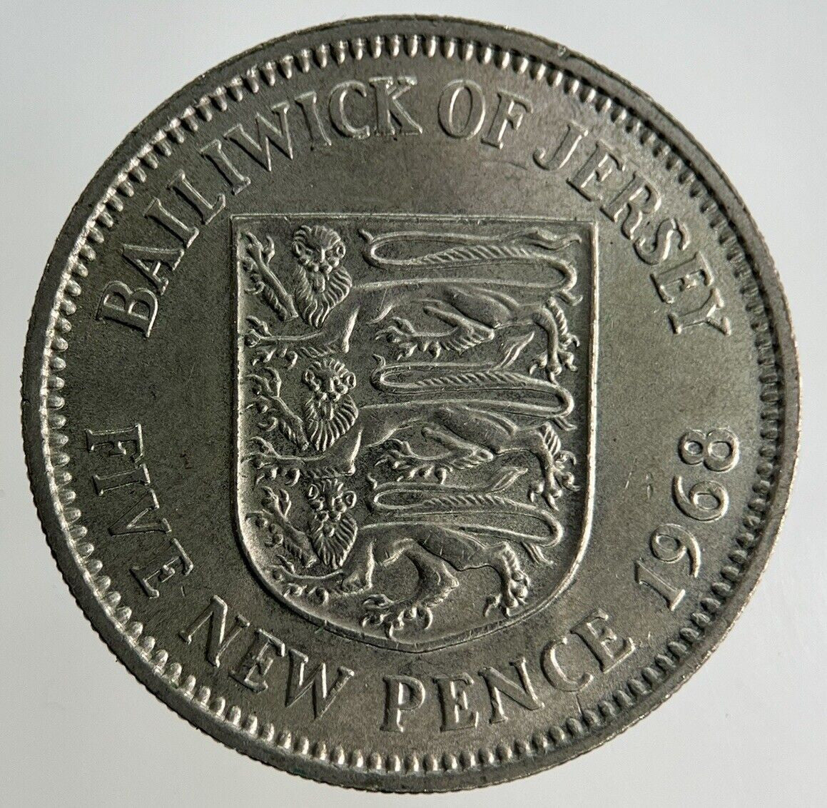 1968 Jersey 5p Five - Pence Coin | Fine Collectable Grade
