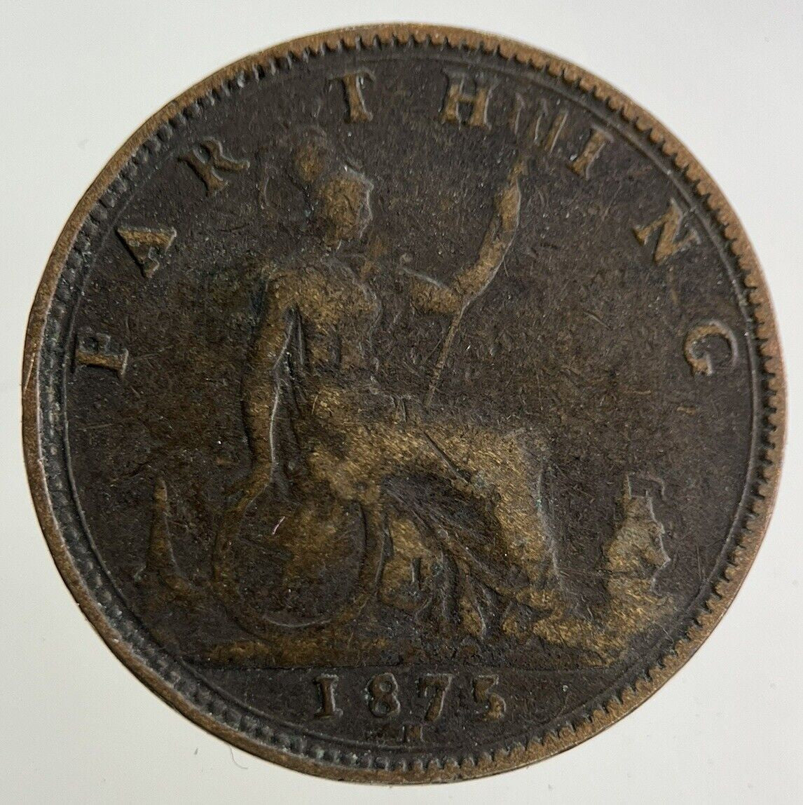 1875 - H Victoria Farthing Coin | Fine Collectable Grade