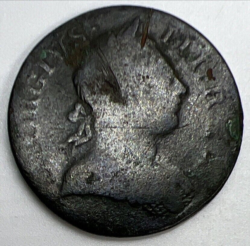 1771 George III Half - Penny | British Copper Coin | Collectable Grade | a1122