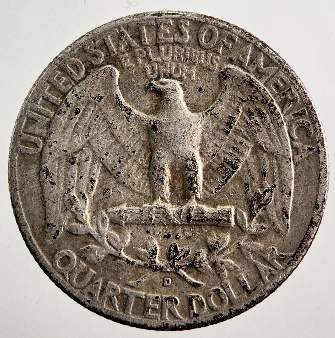 1960 - D US USA Quarter Dollar Silver Coin | Fine Collectable Grade