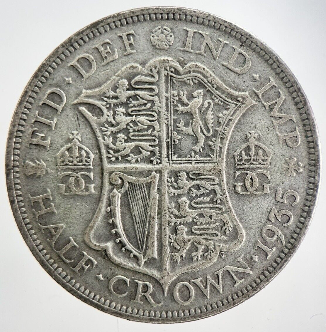 1935 George V Half - Crown Silver Coin | Fine Collectable Grade