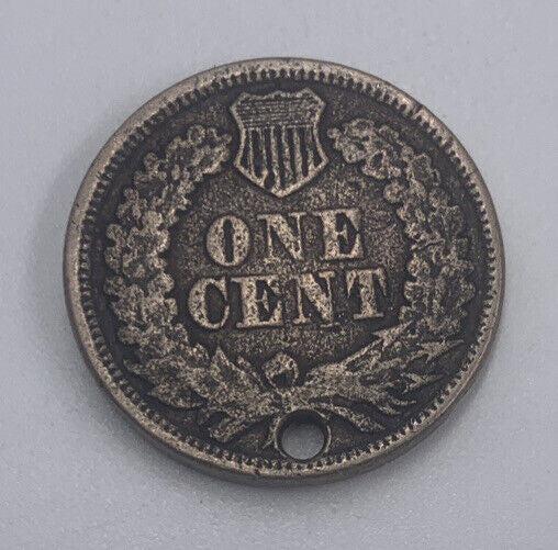 1862 US USA Indian Head One 1 Cent | American Copper Coin | Fine Grade | a466