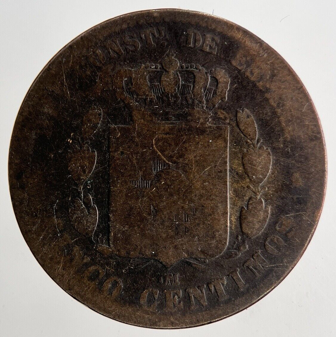 1878 Spain Cinco 5 Centimos Coin | Collectable Grade | a6657