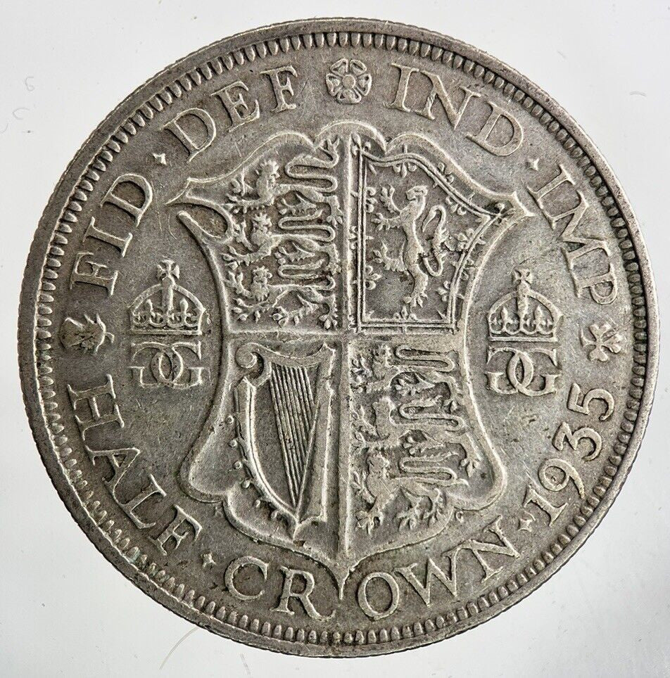 1935 George V Half - Crown Silver Coin | Fine Collectable Grade