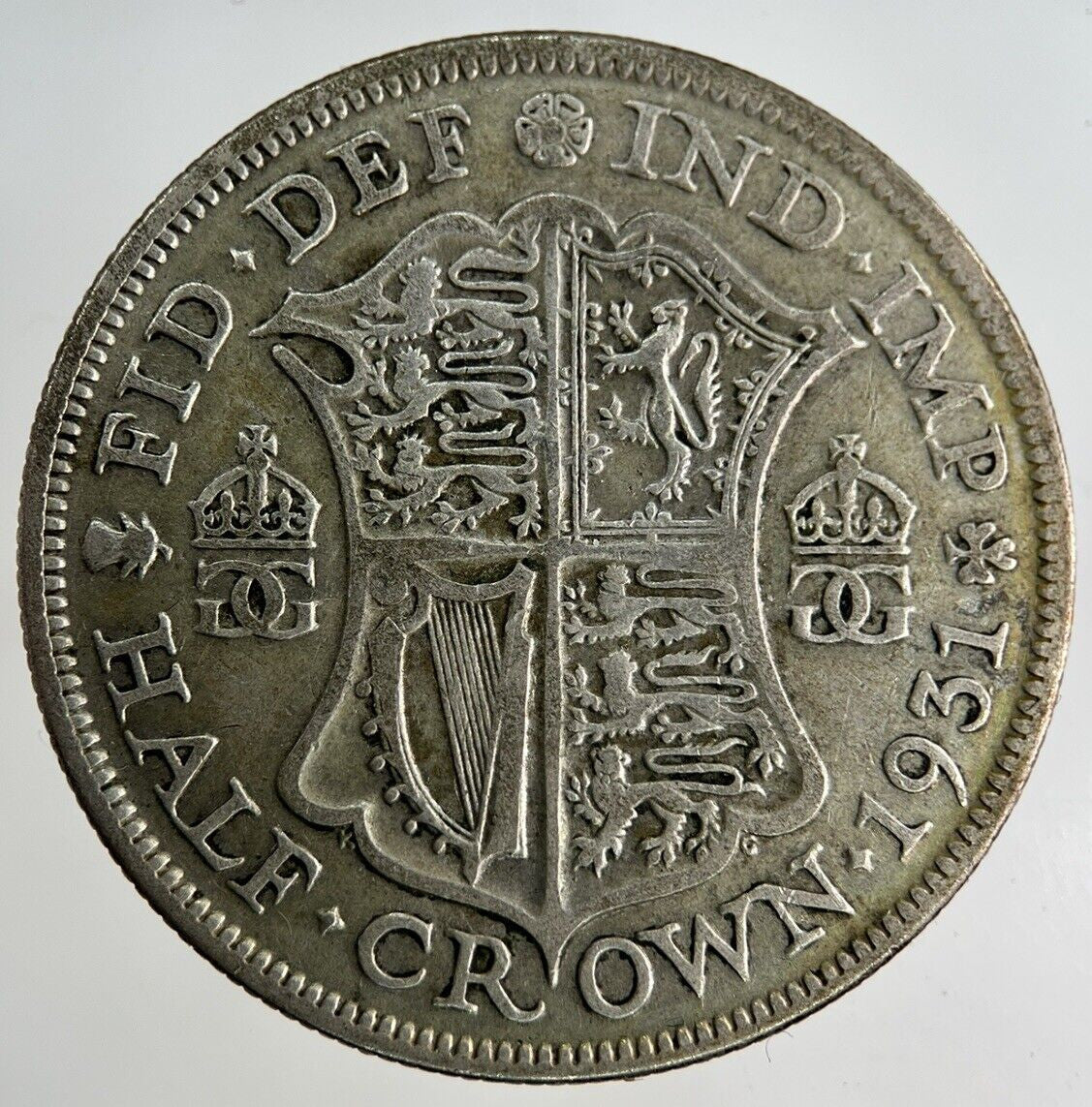 1931 George V Half - Crown Silver Coin | Fine Collectable Grade
