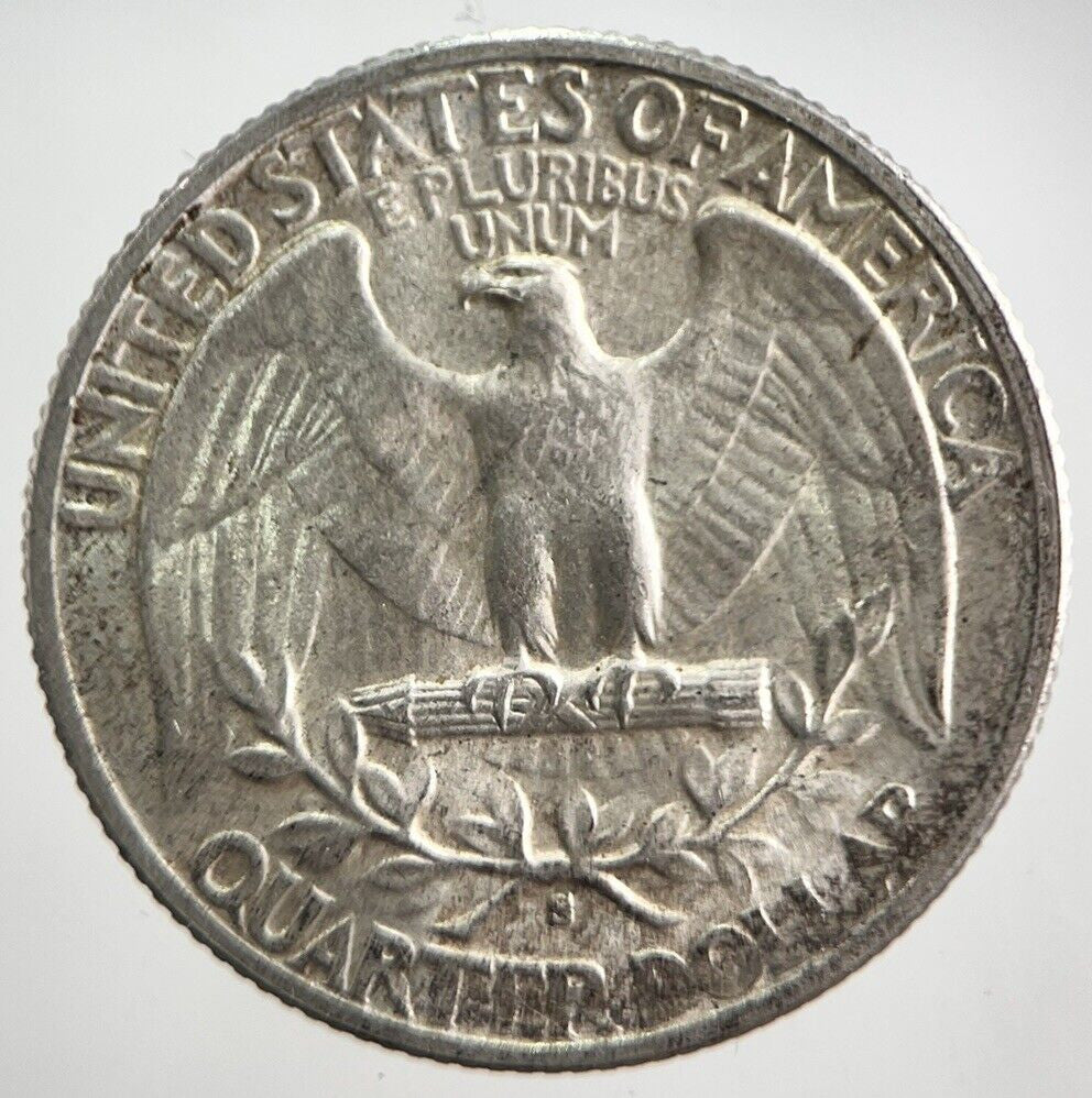 1944 - S US USA Quarter Dollar Silver Coin | Very High Grade