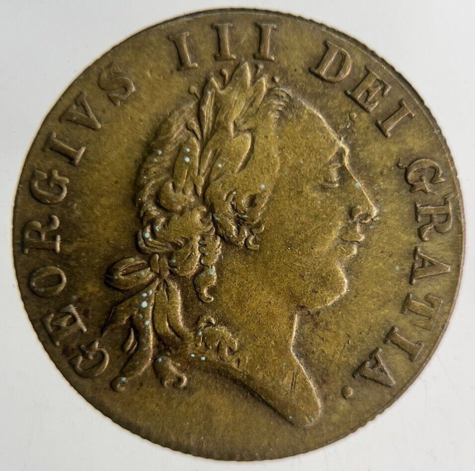 1701 British George III Gaming Good Old Days Token Coin | Fine Collectable Grade