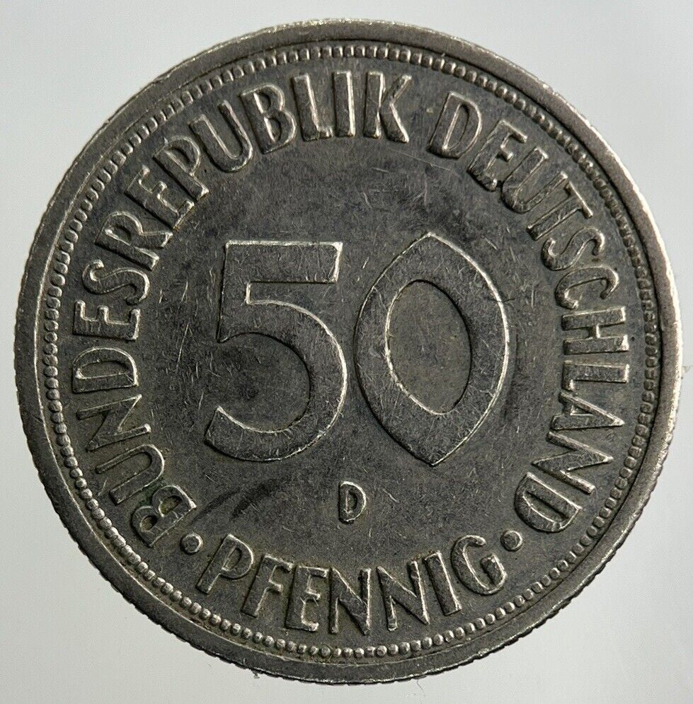 1970 Germany 50 Pfennig Coin | Fine Collectable Grade