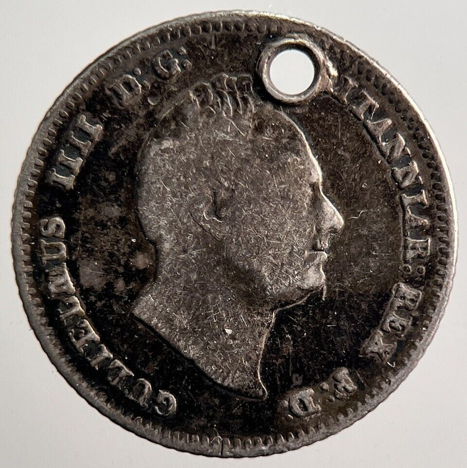 1836 William IV Groat Four - Pence Silver Coin | Fine Collectable Grade | a3588