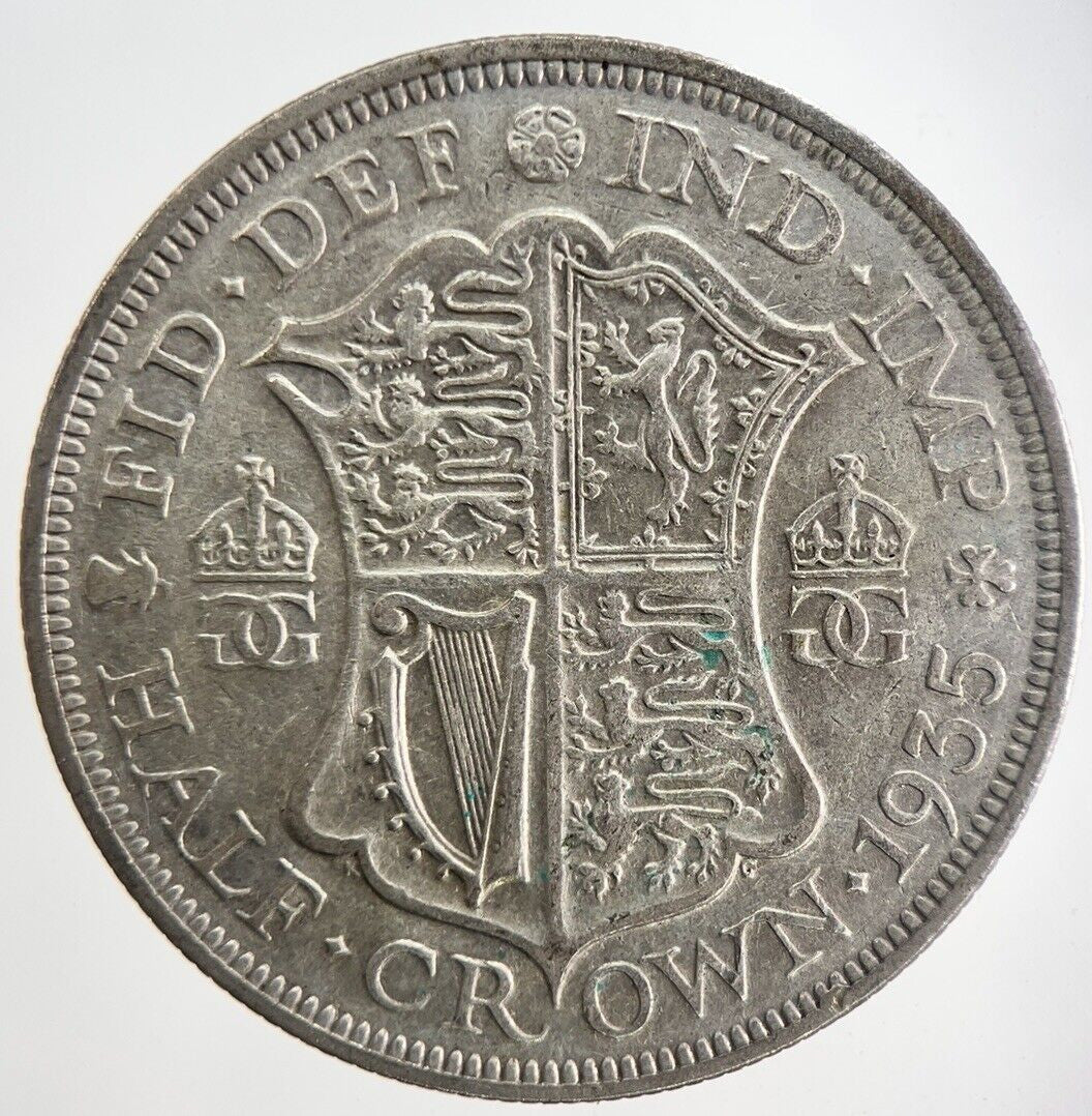 1935 George V Half - Crown Silver Coin | Fine Collectable Grade