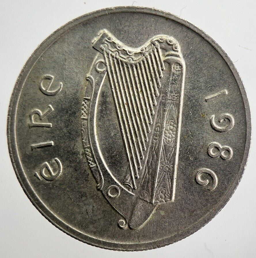 1986 Irish Bull 5p 5 Five - Pence Coin | Very High Grade | a7046