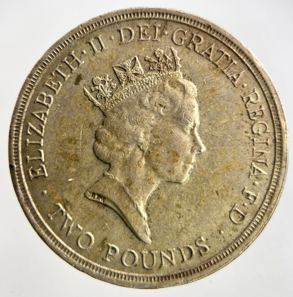 1986 Elizabeth II 2nd £2 Two Pound Coin | Fine Collectable Grade