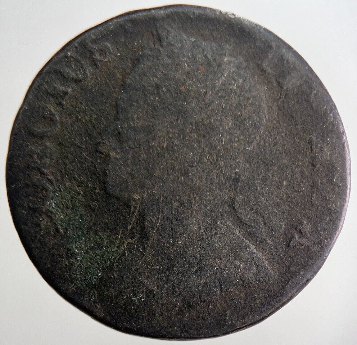 1742 George II 2nd Half - Penny Coin | Worn Grade | a2520
