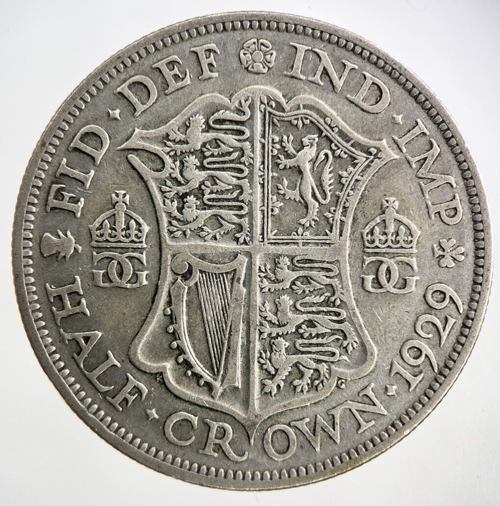 1929 George V Half - Crown Silver Coin | Collectable Grade