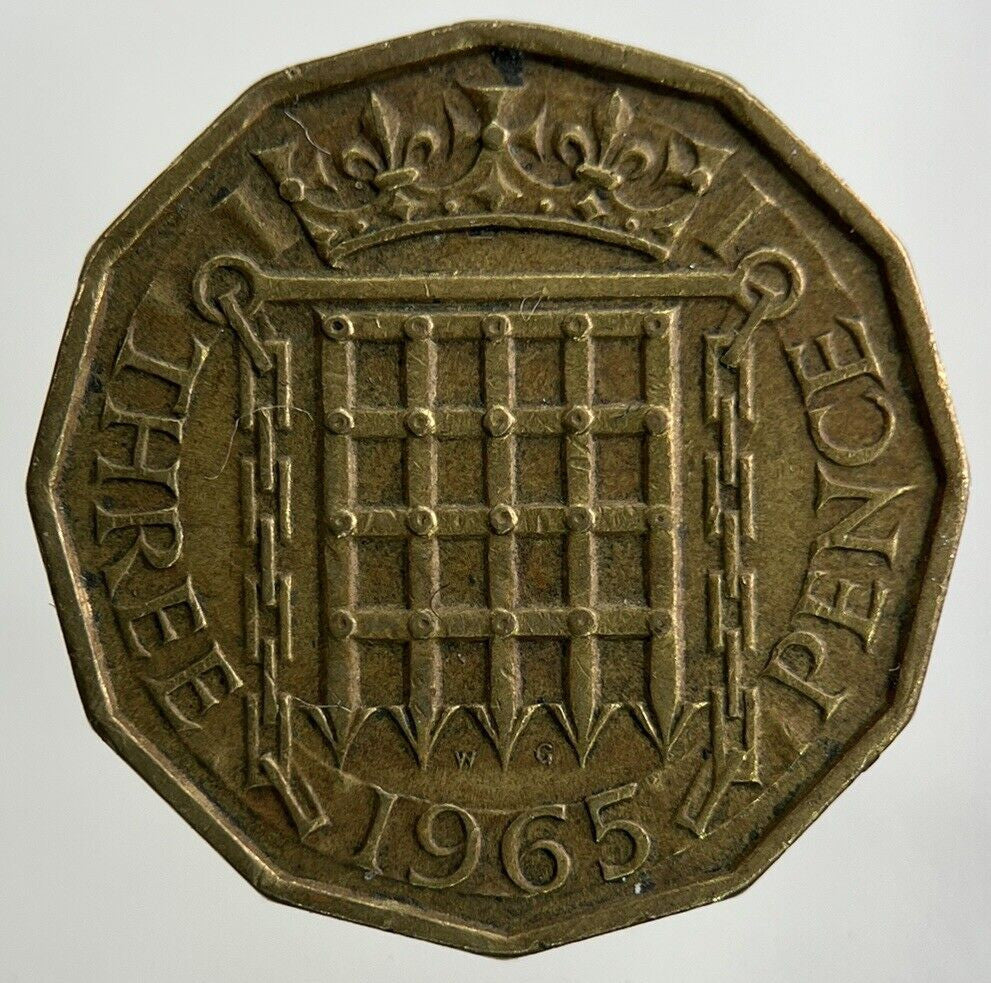 1965 Elizabeth II 2nd Brass Threepence Coin | Fine Collectable Grade