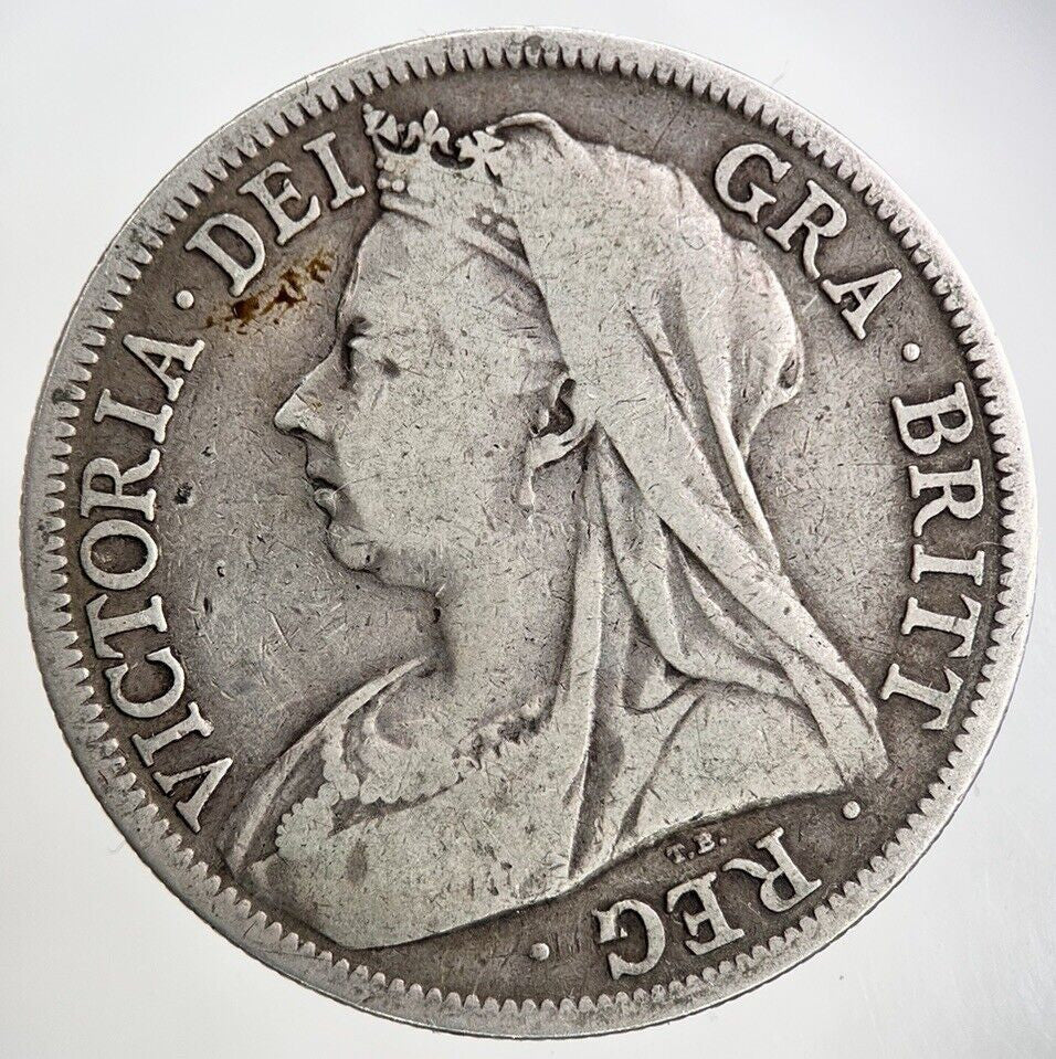 1896 Victoria Half - Crown Silver Coin | Collectable Grade