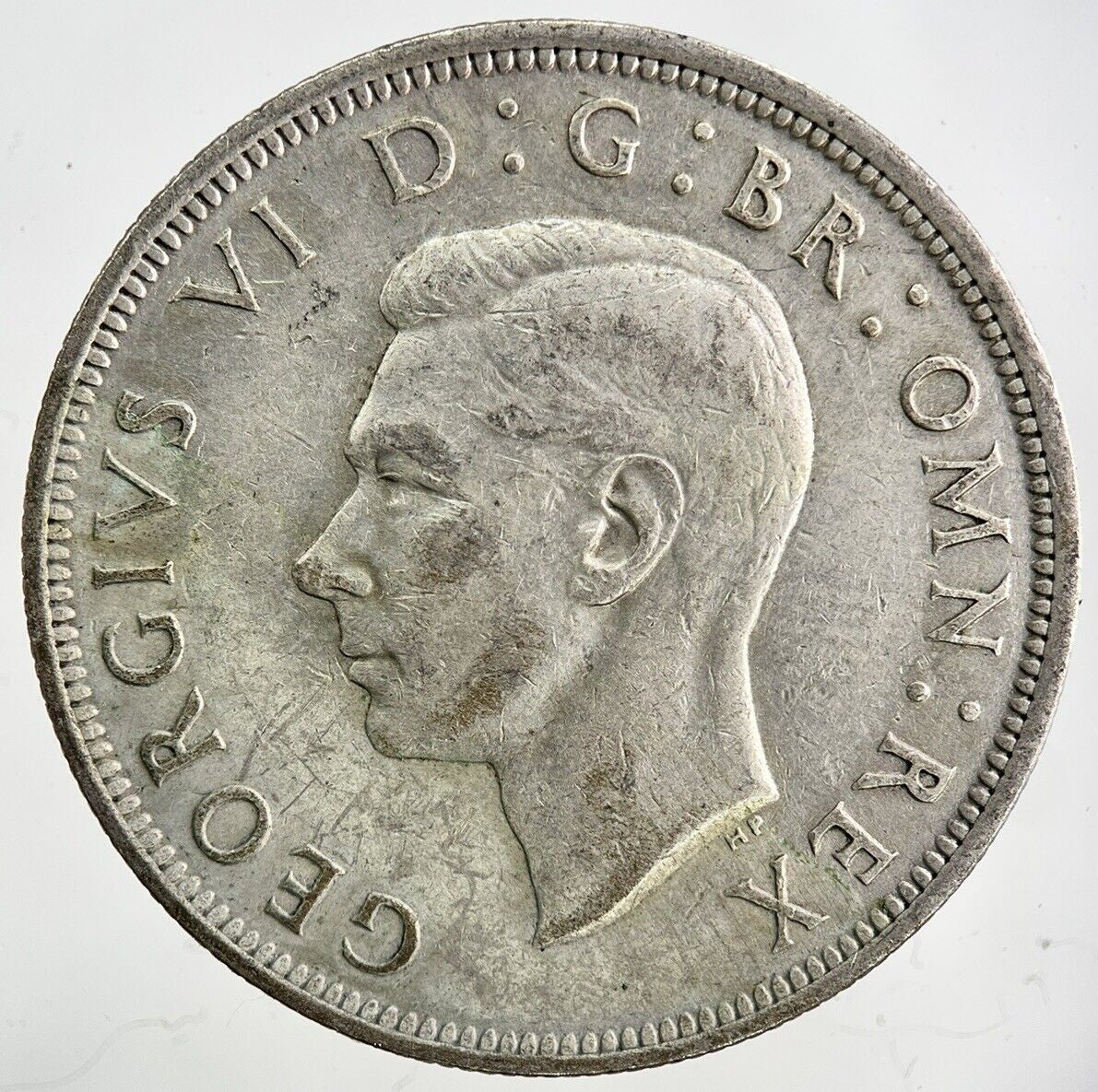 1945 George VI Half - Crown Silver Coin | Fine Collectable Grade