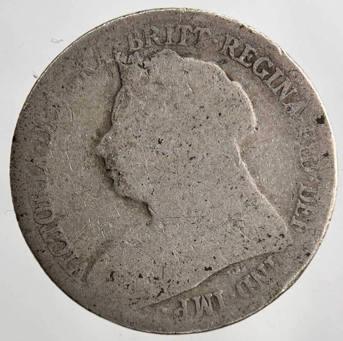 1896 Victoria Shilling Silver Coin | Fair Grade