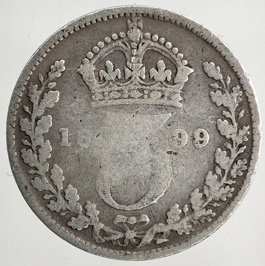 1899 Victoria Threepence Silver Coin | Collectable Grade