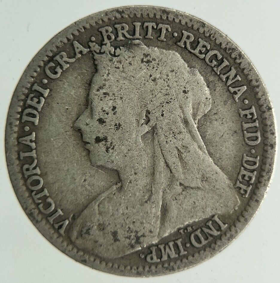 1900 Victoria Threepence Silver Coin | Collectable Grade