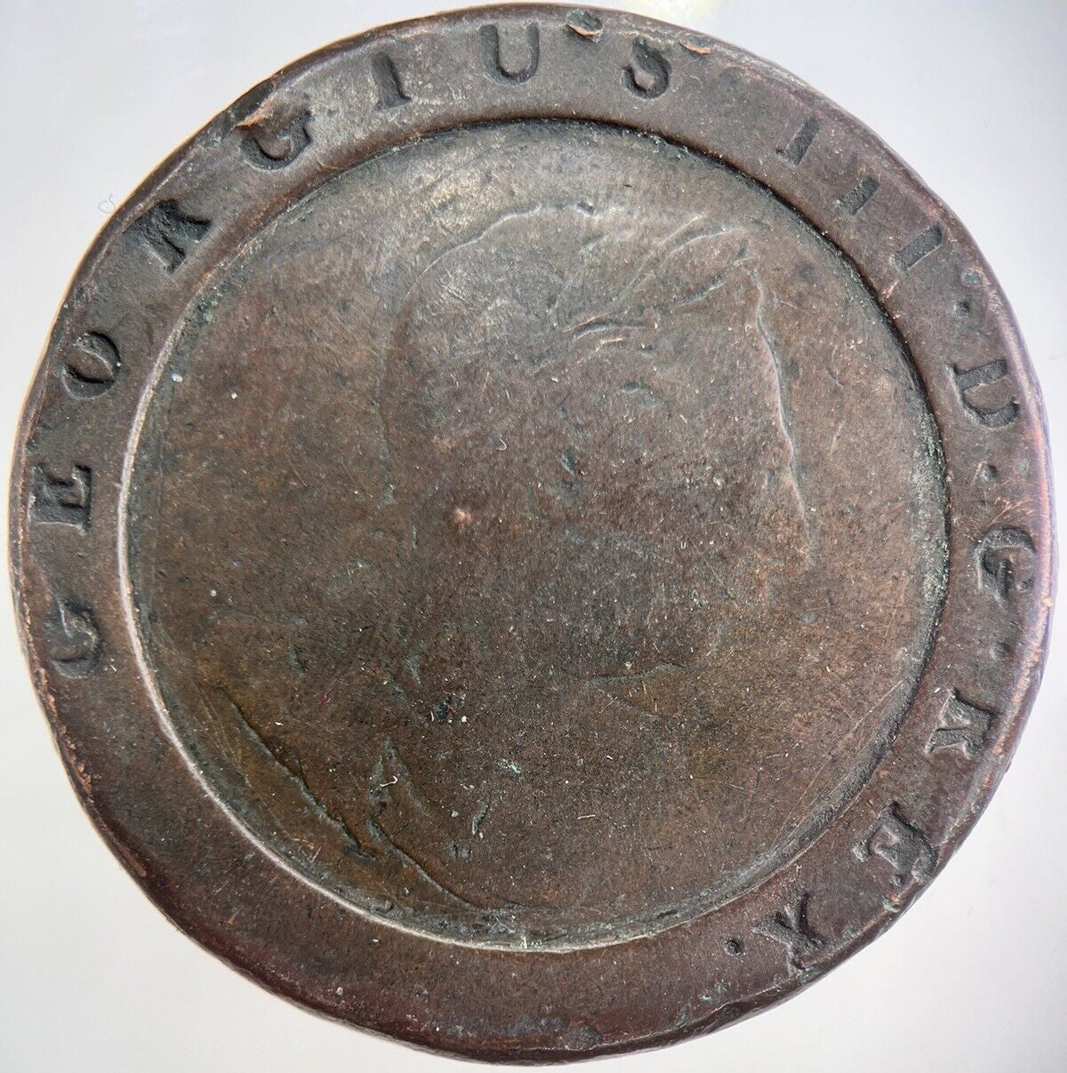 1797 George III Cartwheel Two - Pence Coin | Very High Grade | a4877
