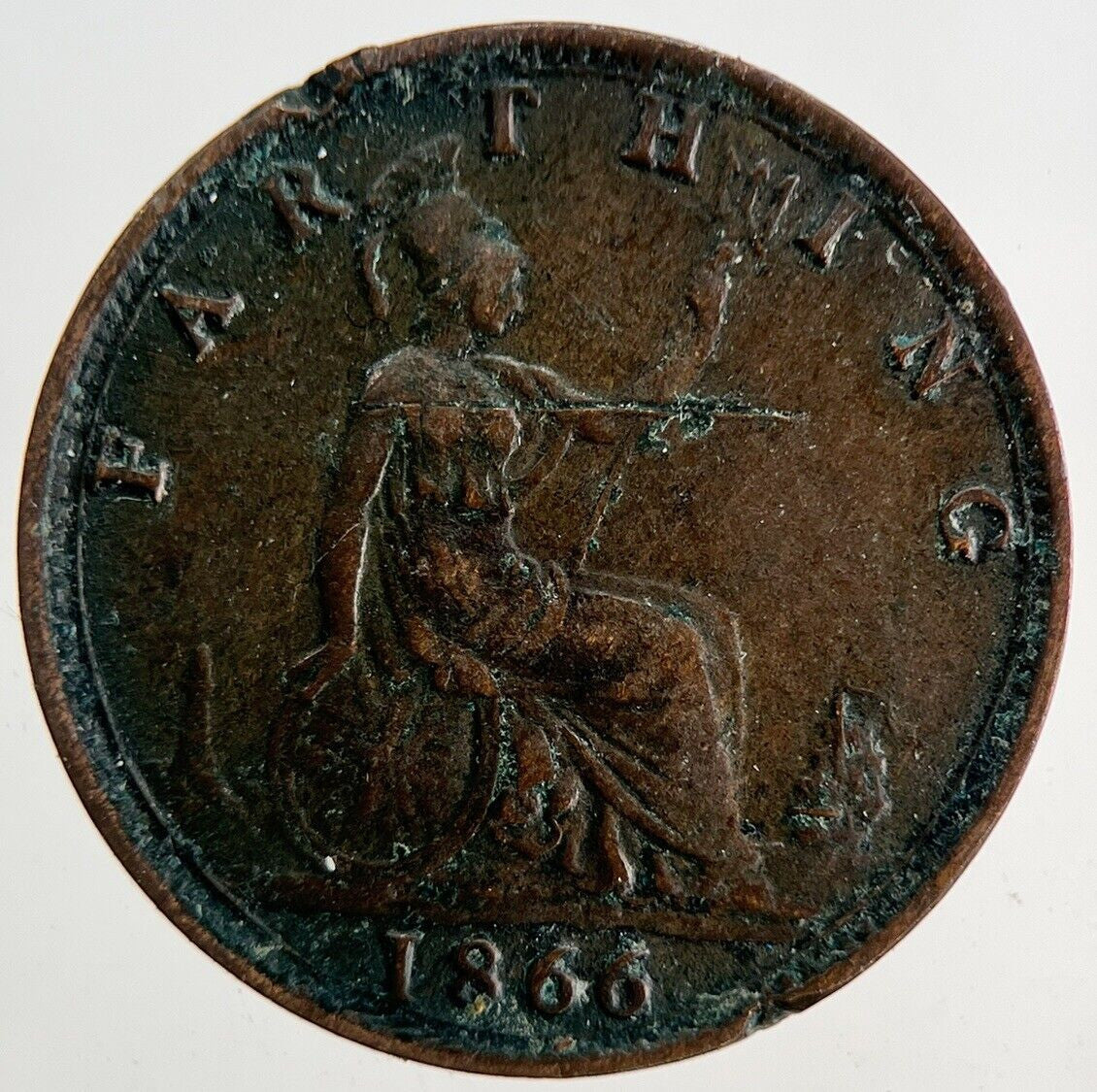 1866 Victoria Farthing Coin | Fine Collectable Grade