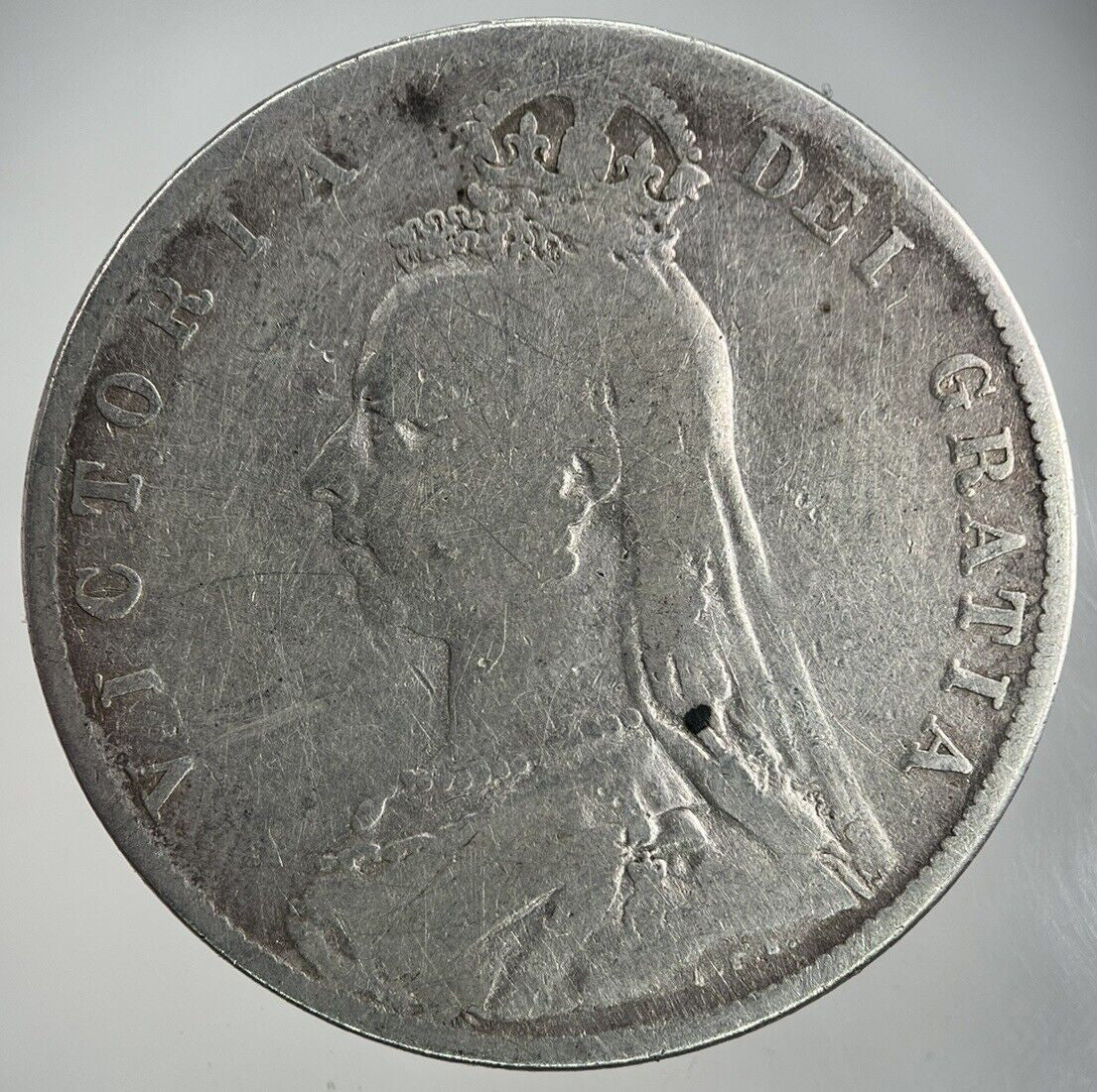 1889 Victoria Half - Crown Silver Coin | Collectable Grade
