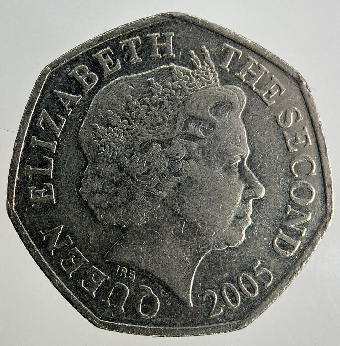 2005 Jersey 50p Fifty - Pence Coin | Fine Collectable Grade