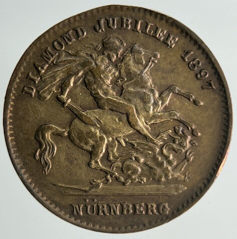 19th Century Queen Victoria Toy Money Token Coin | Fine Collectable Grade