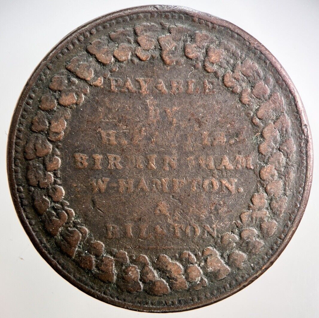 1811 George III Payable Staffordshire Penny Token Coin | Collectable Grade a2930