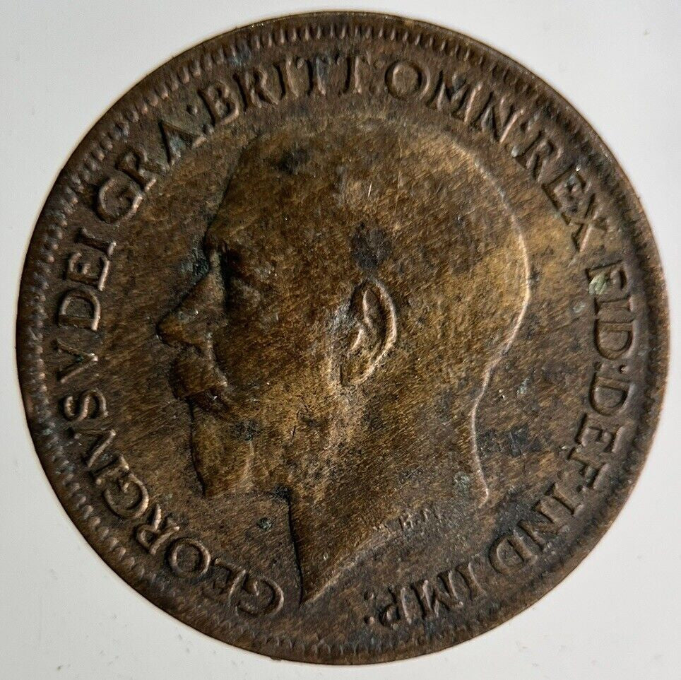 1919 George V Farthing Coin | Fine Collectable Grade