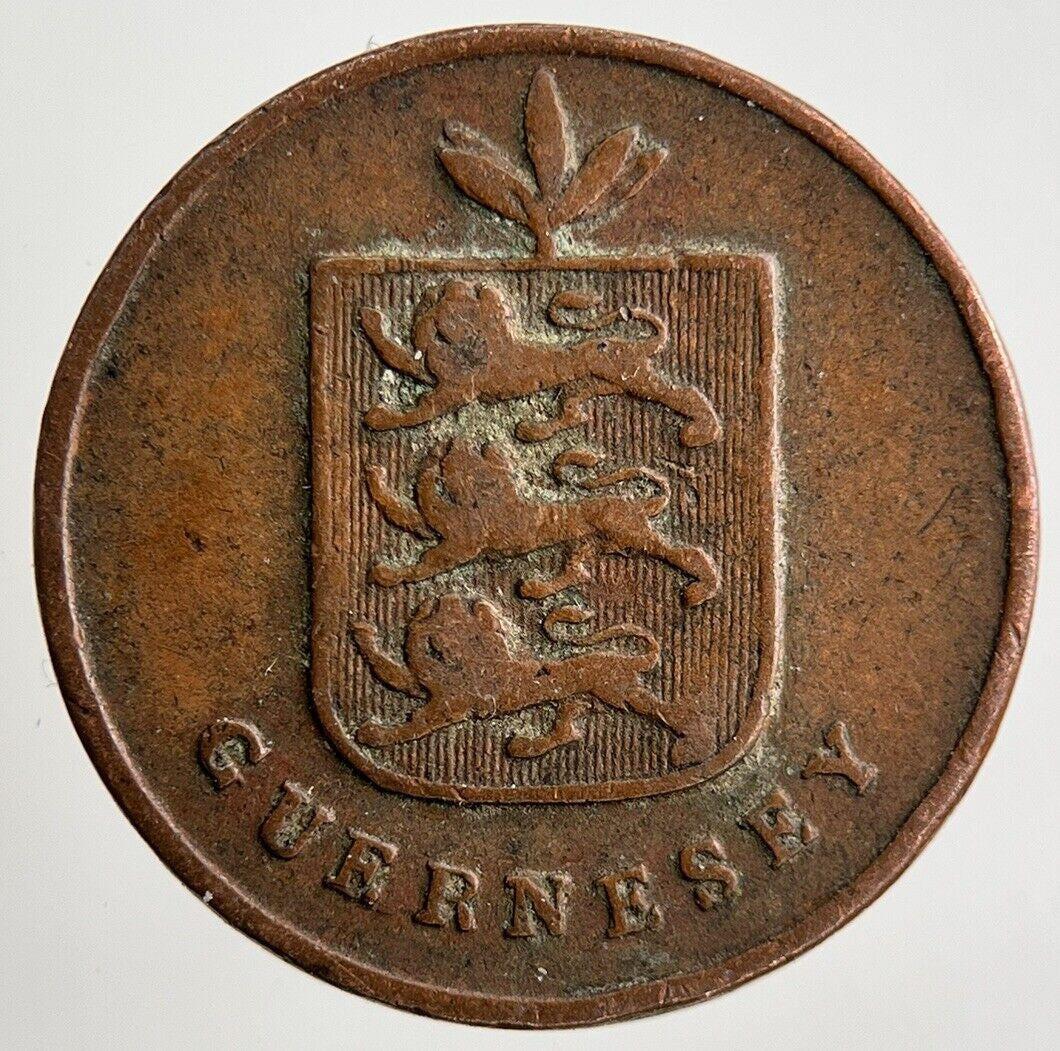 1830 Guernsey 1 Double Coin | Fine Collectable Grade