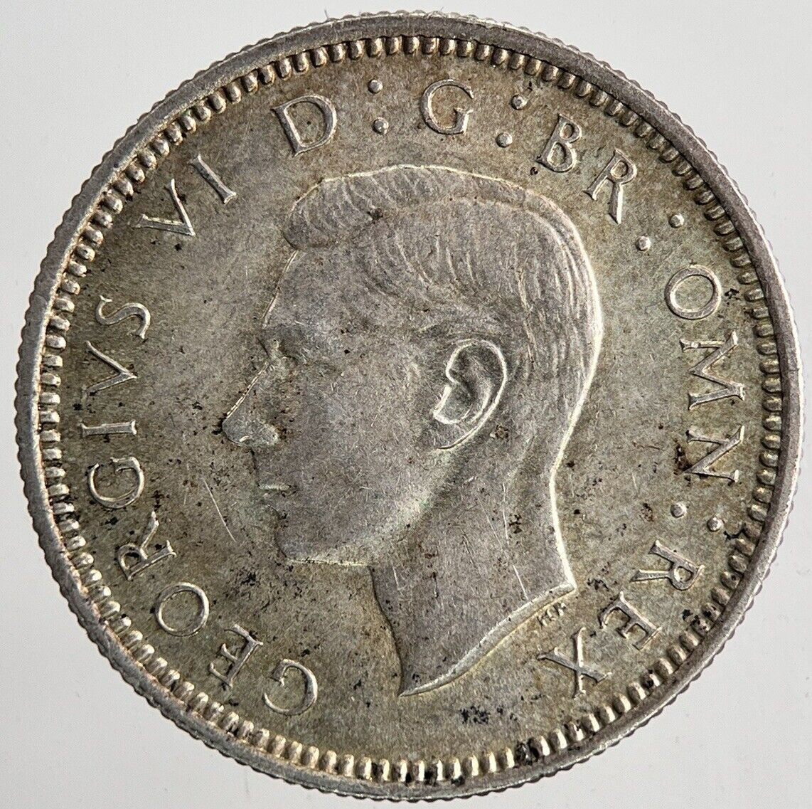 1939 George VI Sixpence Silver Coin | Very High Grade | a6686