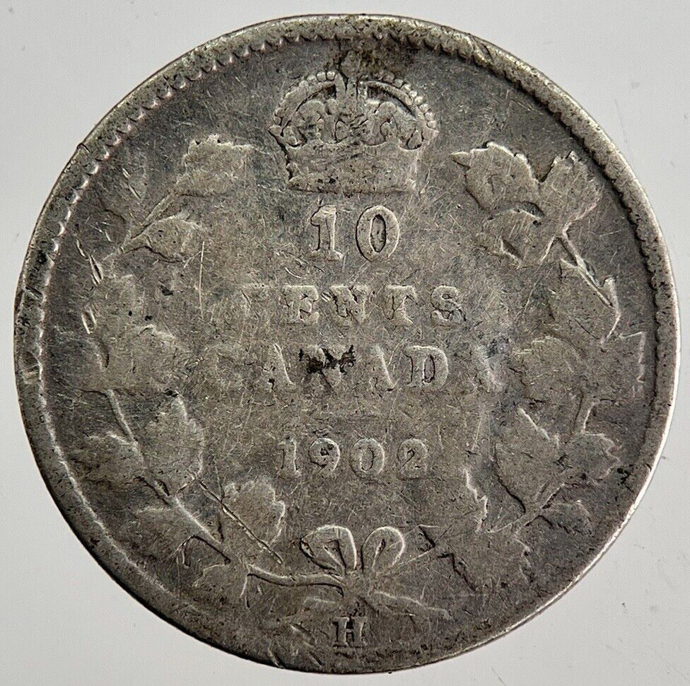 1902 Canada 10 Cents Silver Coin | Collectable Grade | a8756