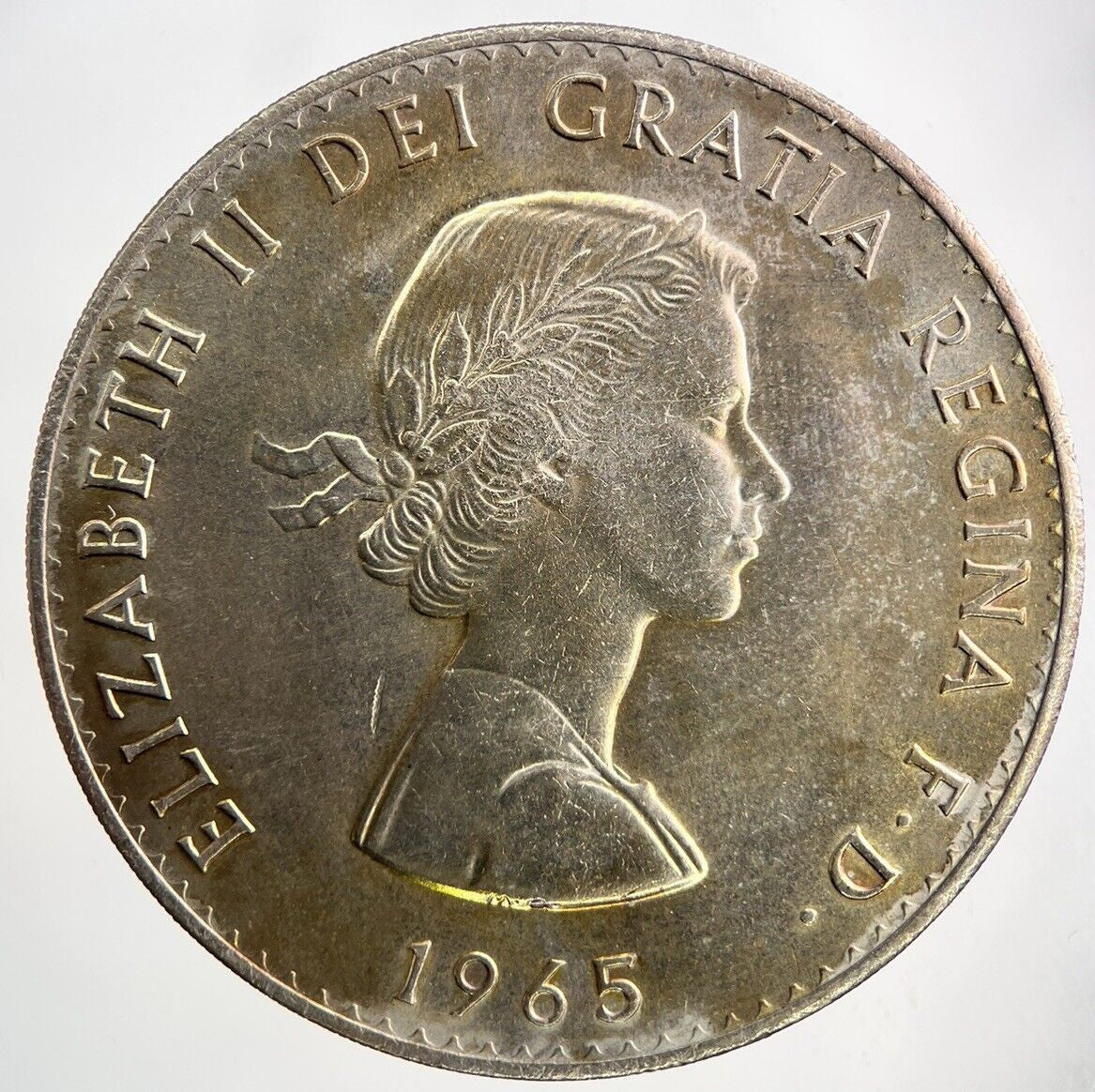 1965 Elizabeth II 2nd Churchill Crown Coin | Very High Grade