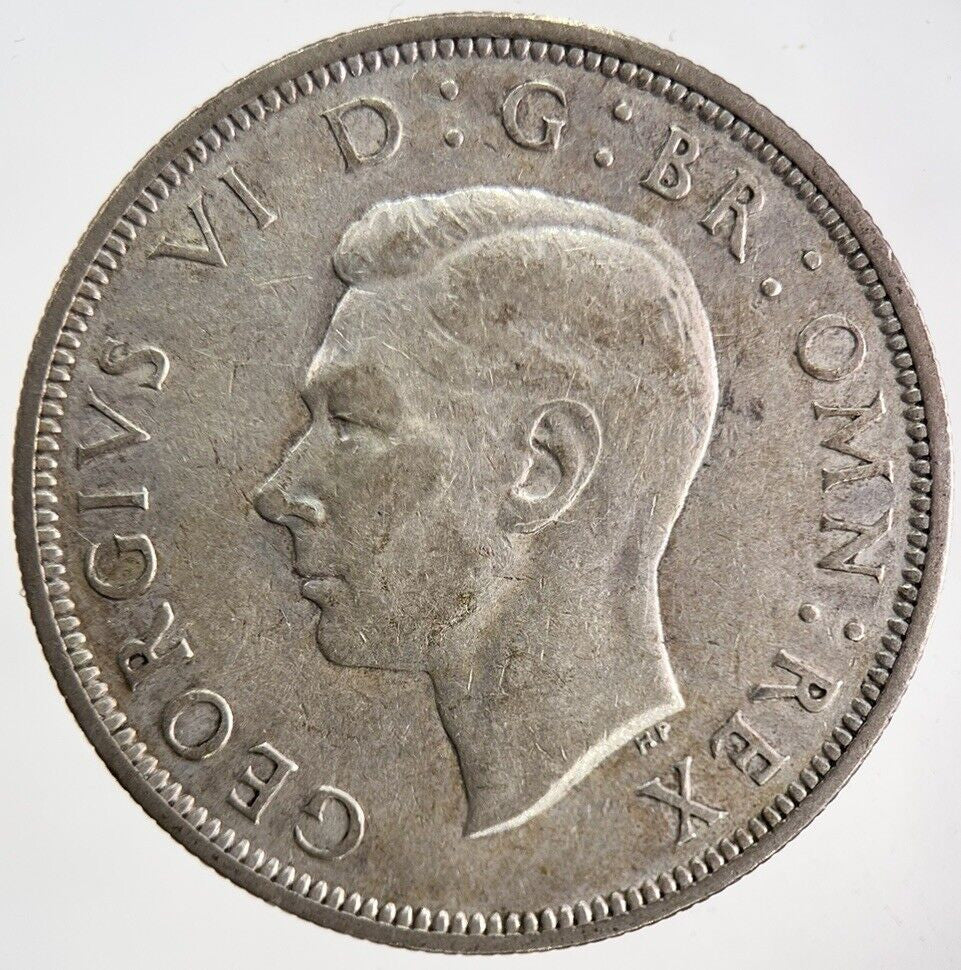 1941 George VI Silver Half - Crown Coin | Fine Collectable Grade