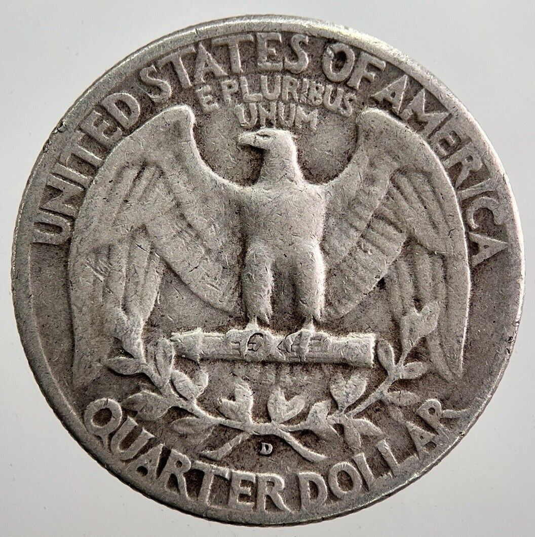 1952 - D US USA Quarter Dollar Silver Coin | Collectable Grade | a7947