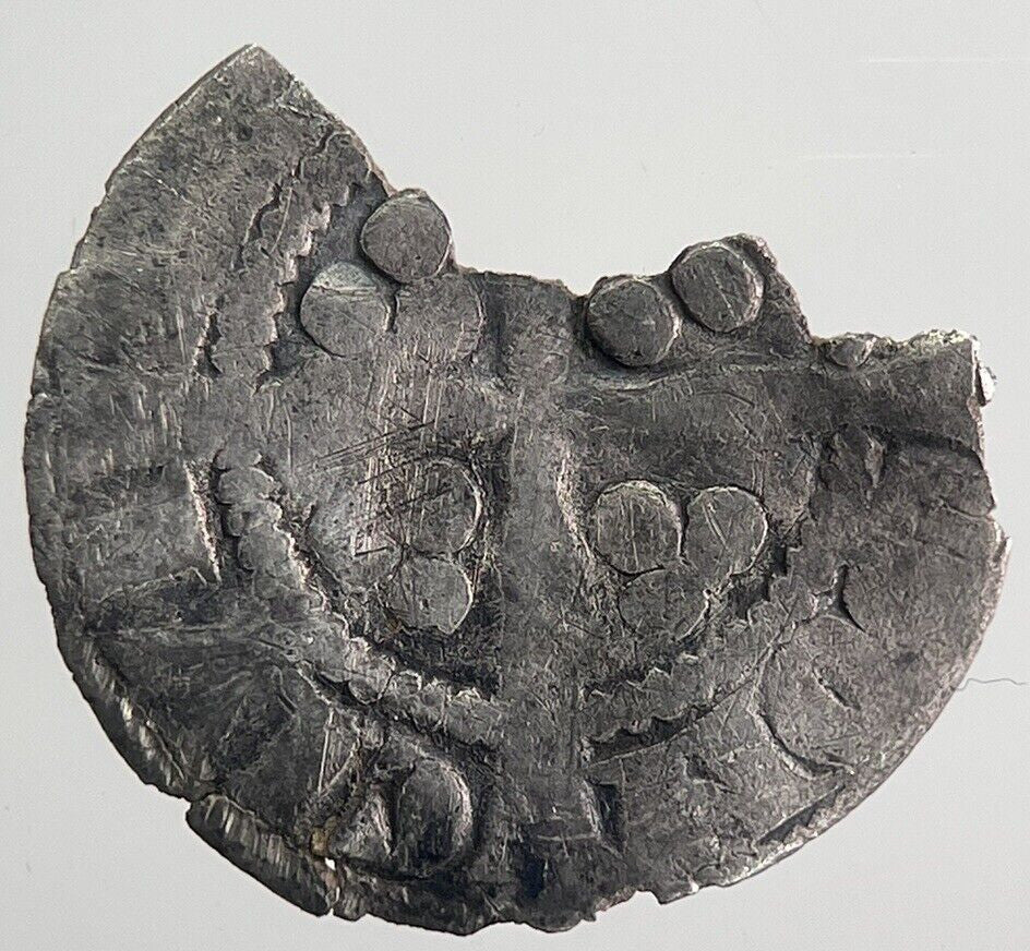 1272 - 1307 Edward I 1st Half - Penny Hammered Silver Coin | a6127