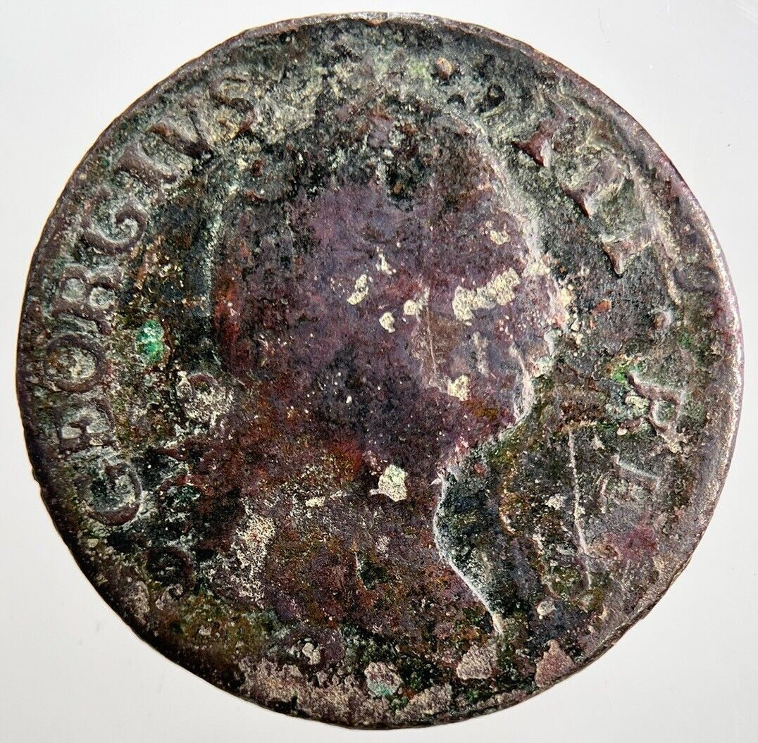 1782 George III Irish Hibernia Half - Penny Coin | Collectable Grade | a2275