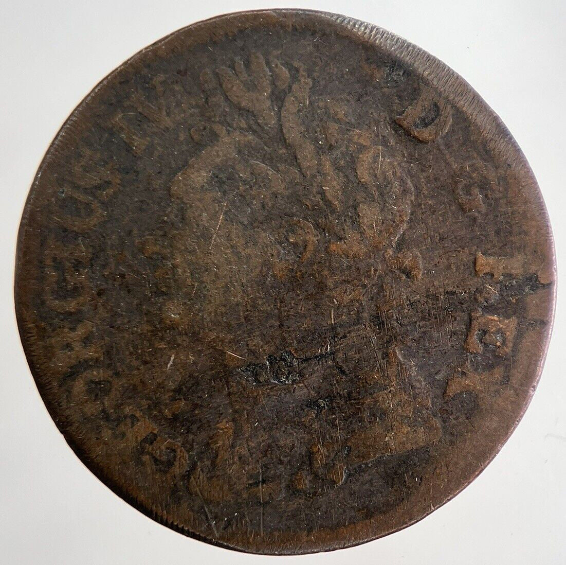 1823 George IV Irish Hibernia Half - Penny Coin | Collectable Grade | a5516